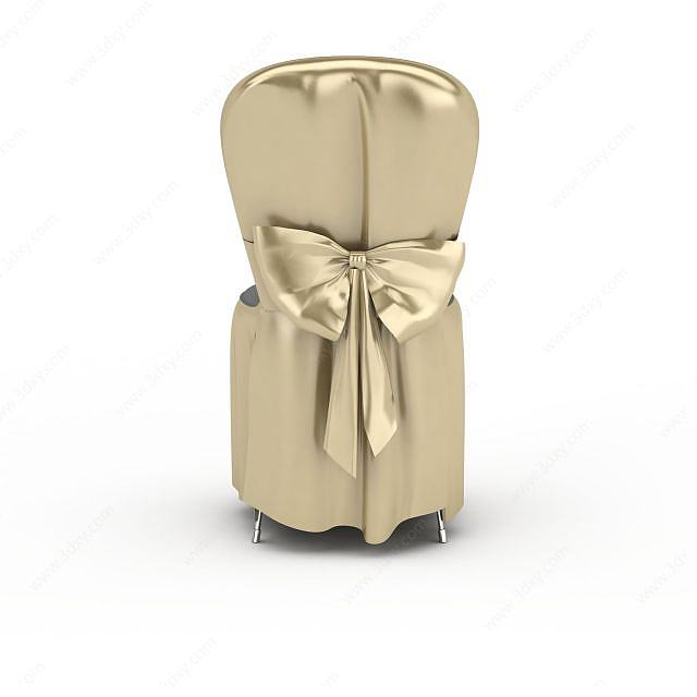 金色时尚宴会椅3D模型