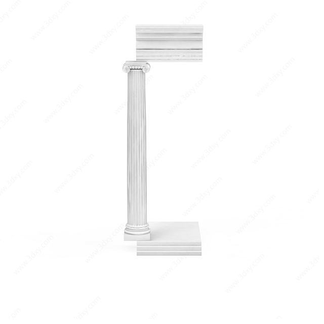 罗马柱构件3D模型