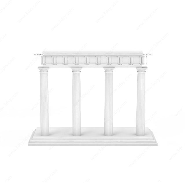 罗马柱子构件3D模型