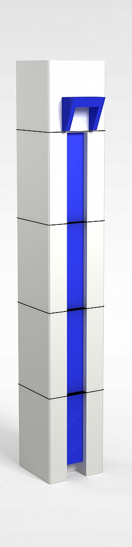 大理石柱子3D模型