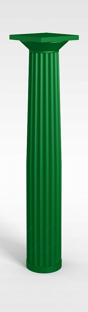 绿柱子3D模型