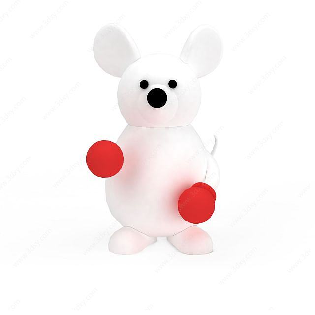 白熊玩具3D模型