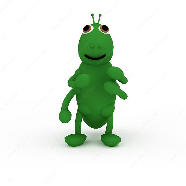 绿色蚂蚁玩具3D模型