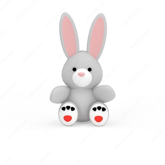 兔子玩具3D模型