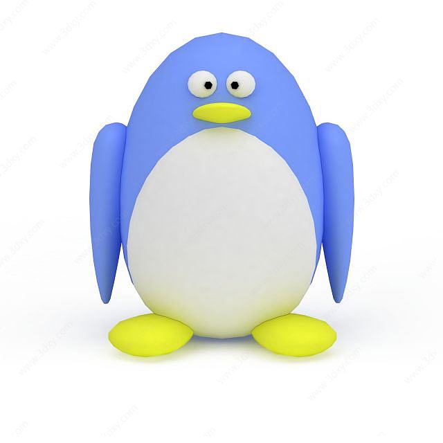 企鹅玩具3D模型