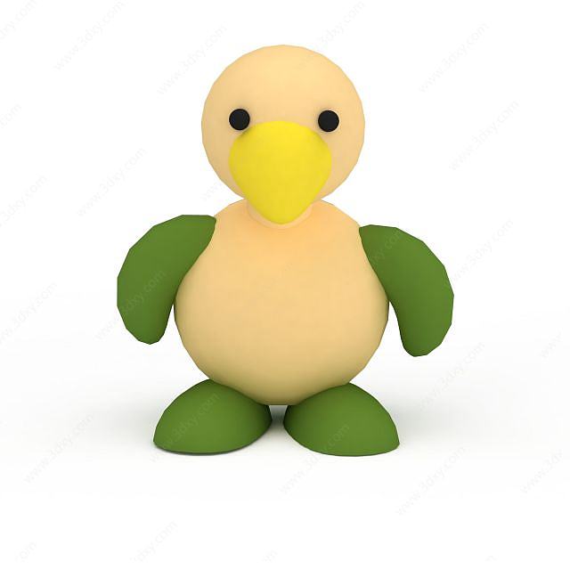 鸭子玩具3D模型