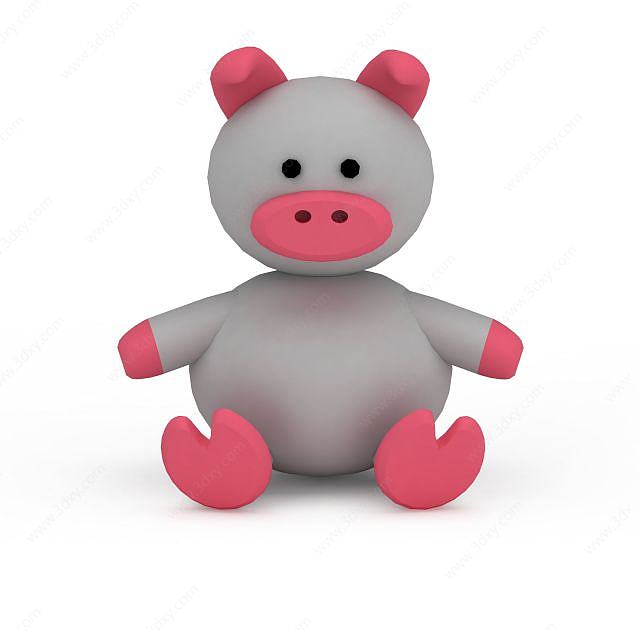 卡通猪3D模型