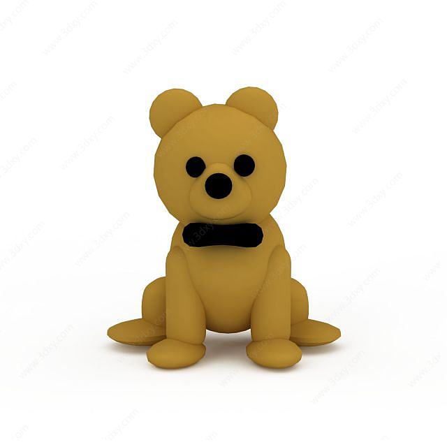 狗熊玩具3D模型