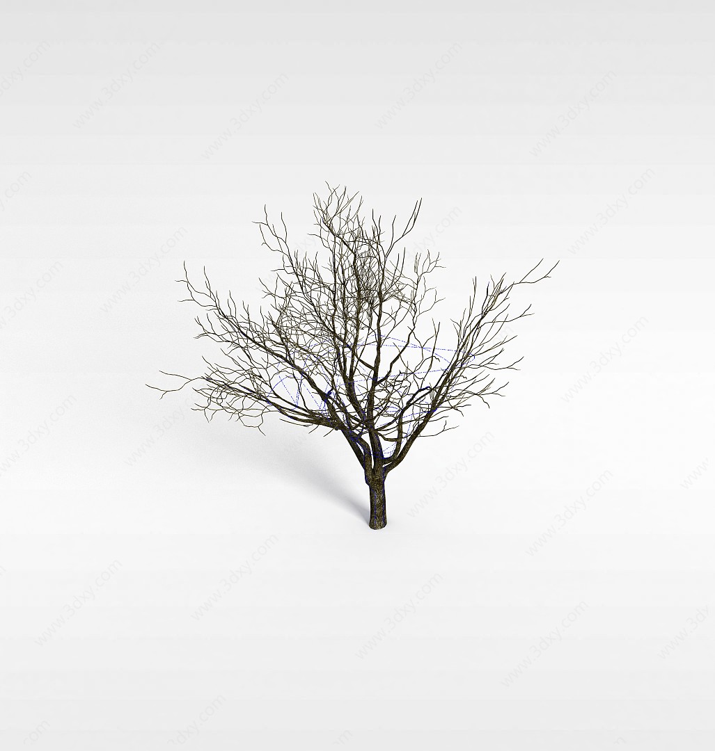 冬天枯木3D模型