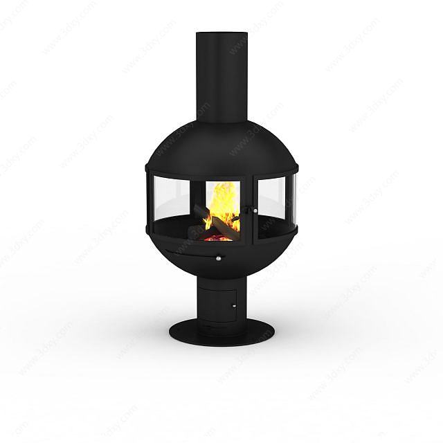 取暖炉子3D模型