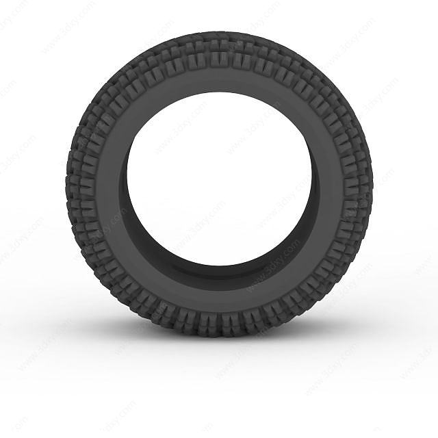 黑色轮胎3D模型
