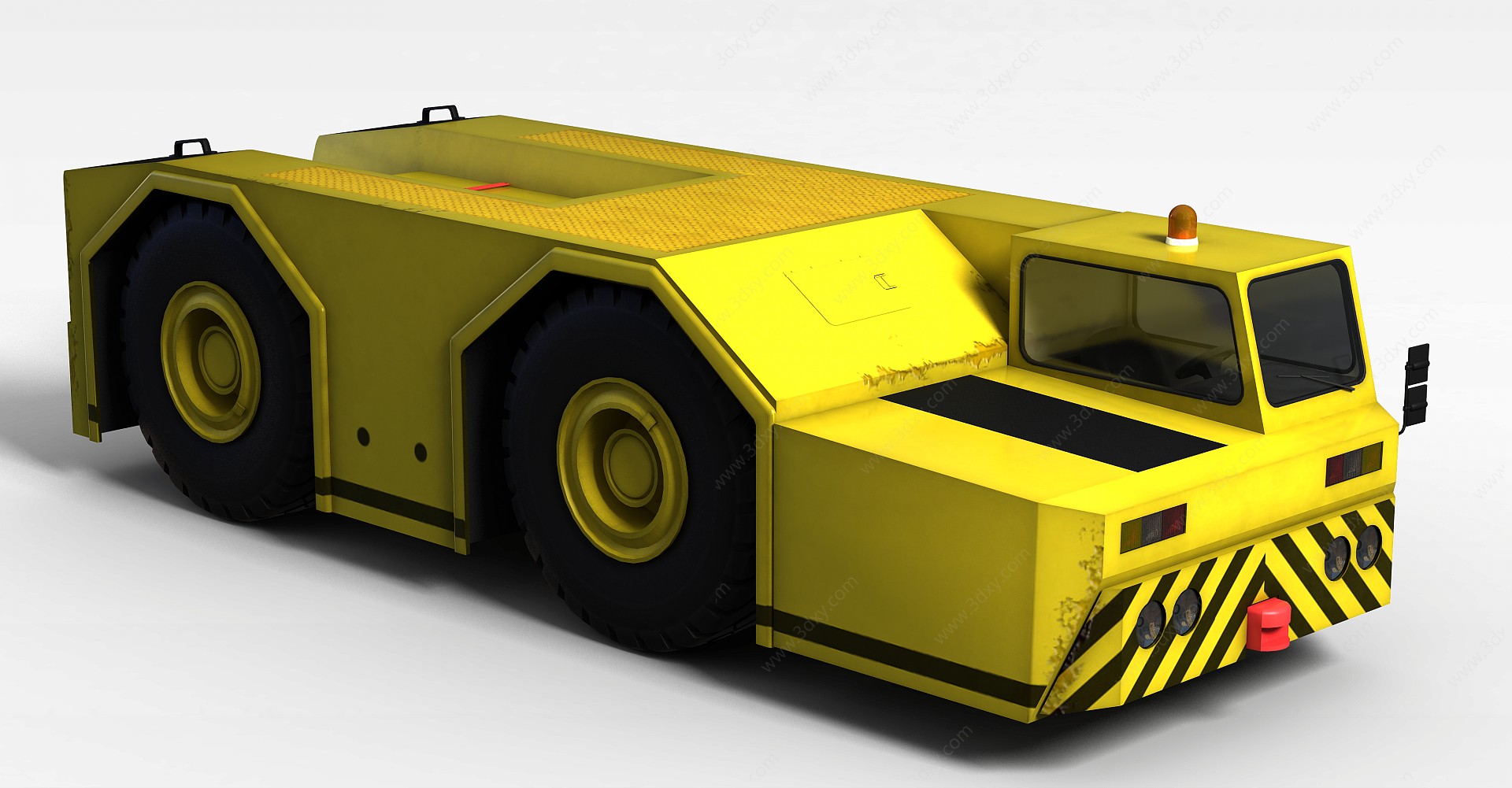 黄色卡车3D模型