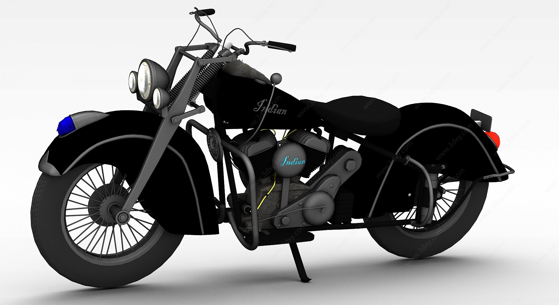 机械摩托车3D模型