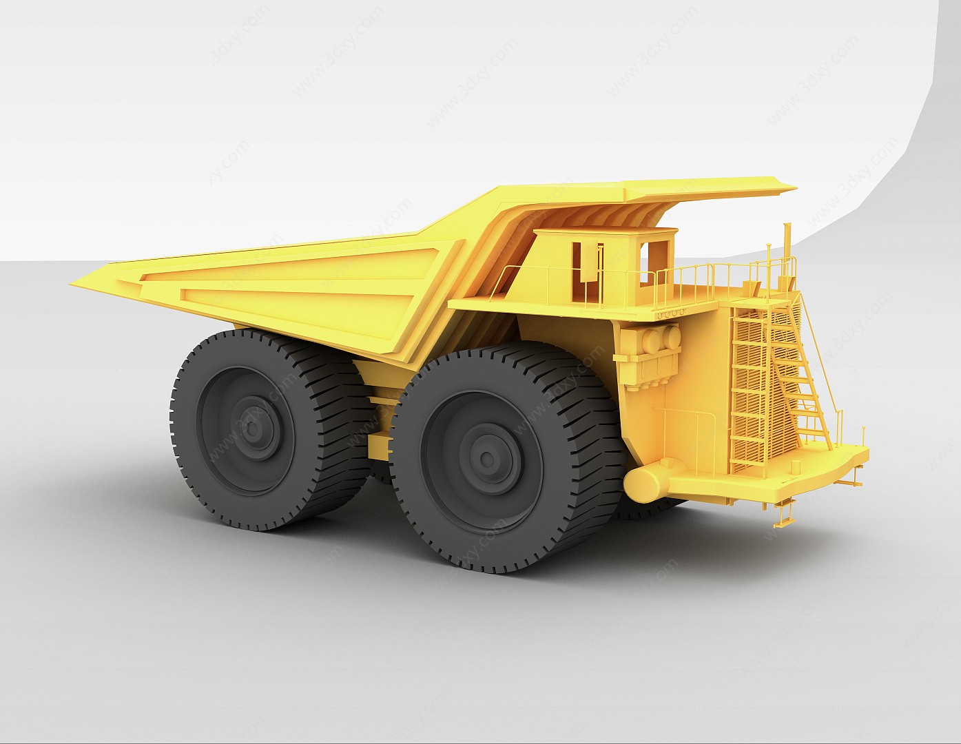 黄色拉土机3D模型