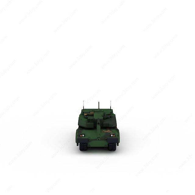 电动坦克车3D模型