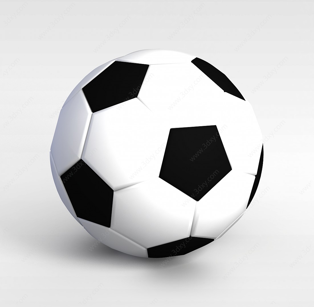 运动器材足球3D模型