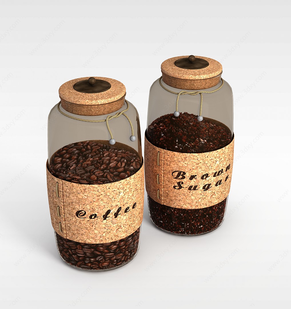 咖啡瓶子3D模型