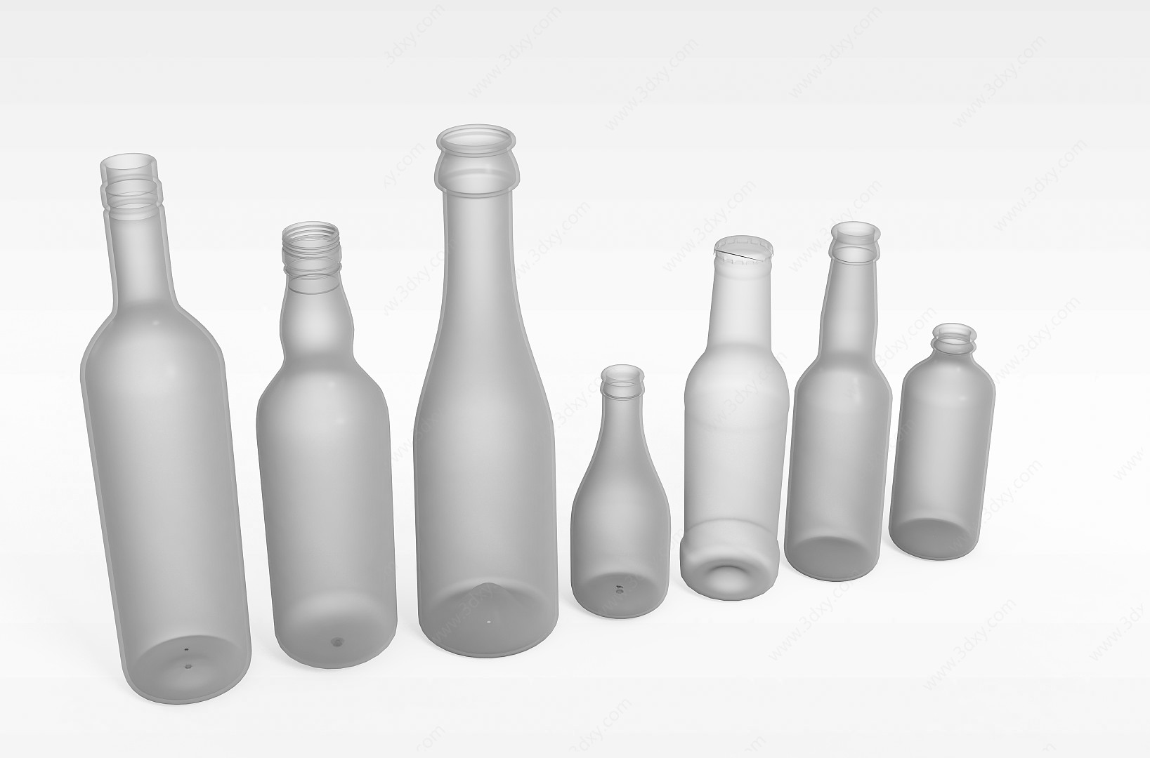 玻璃瓶3D模型