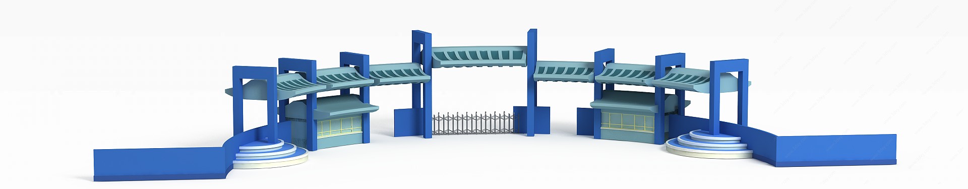 公园入口3D模型