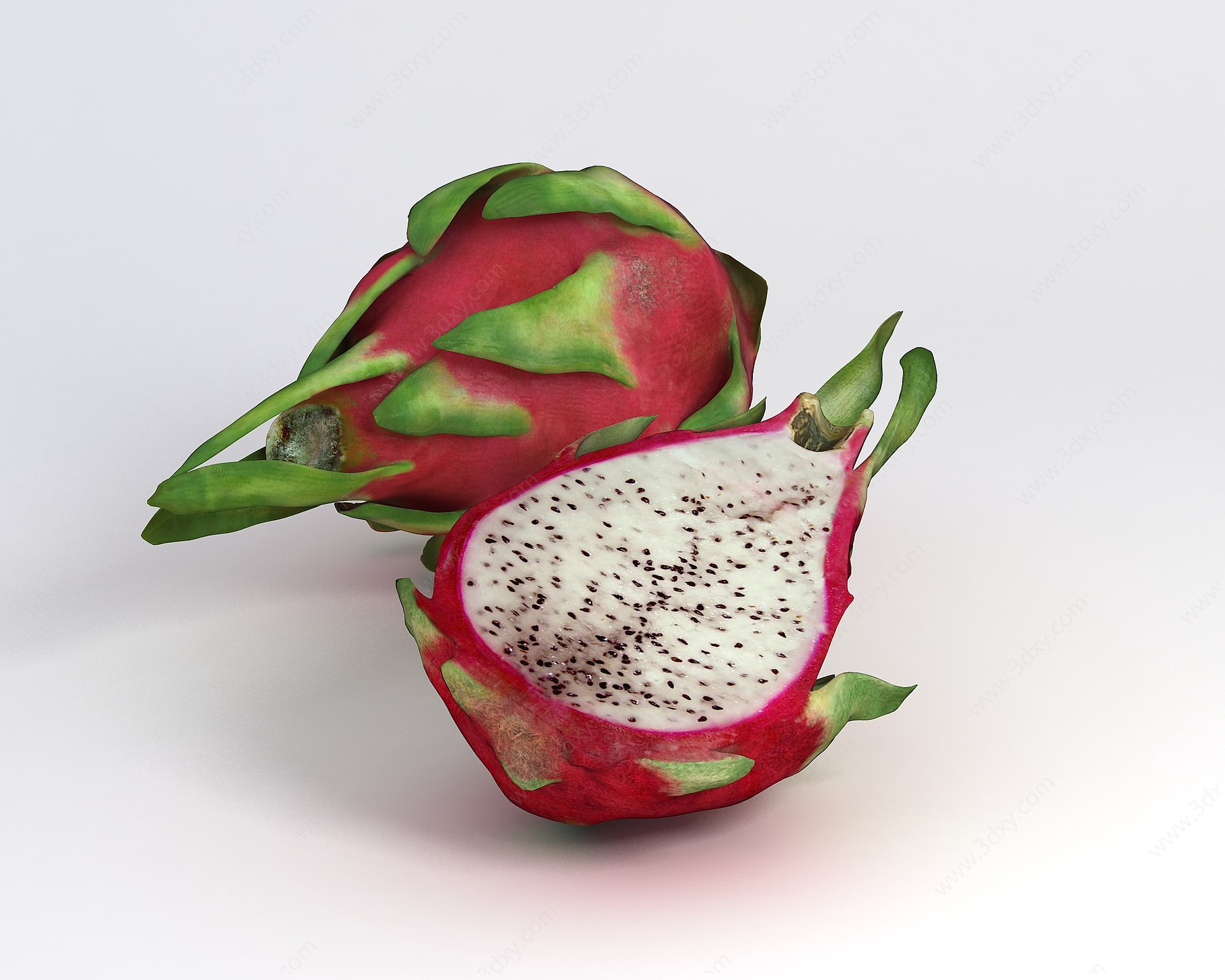 火龙果切片3D模型