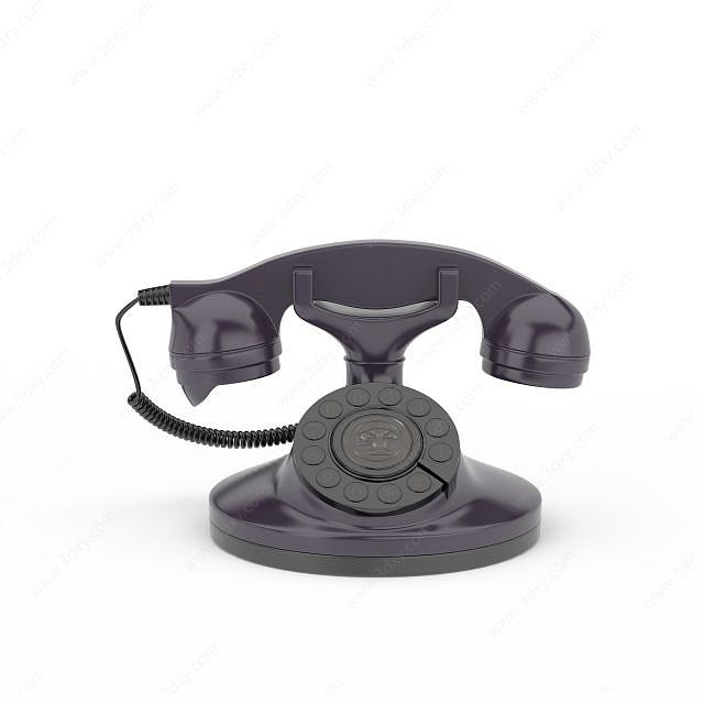 复古电话3D模型