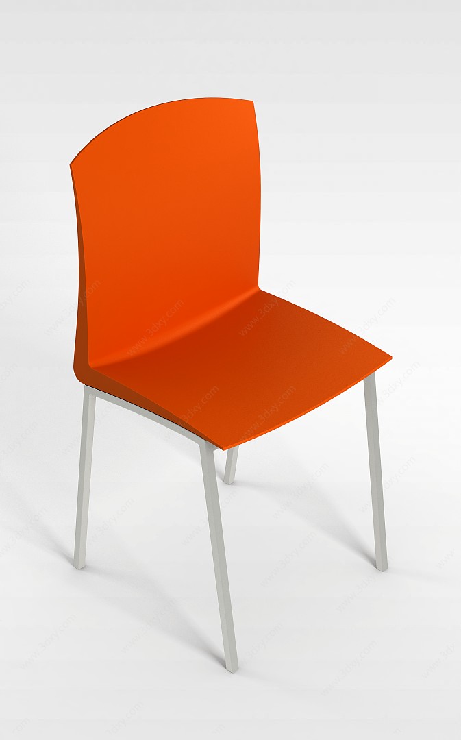 橘色椅子3D模型