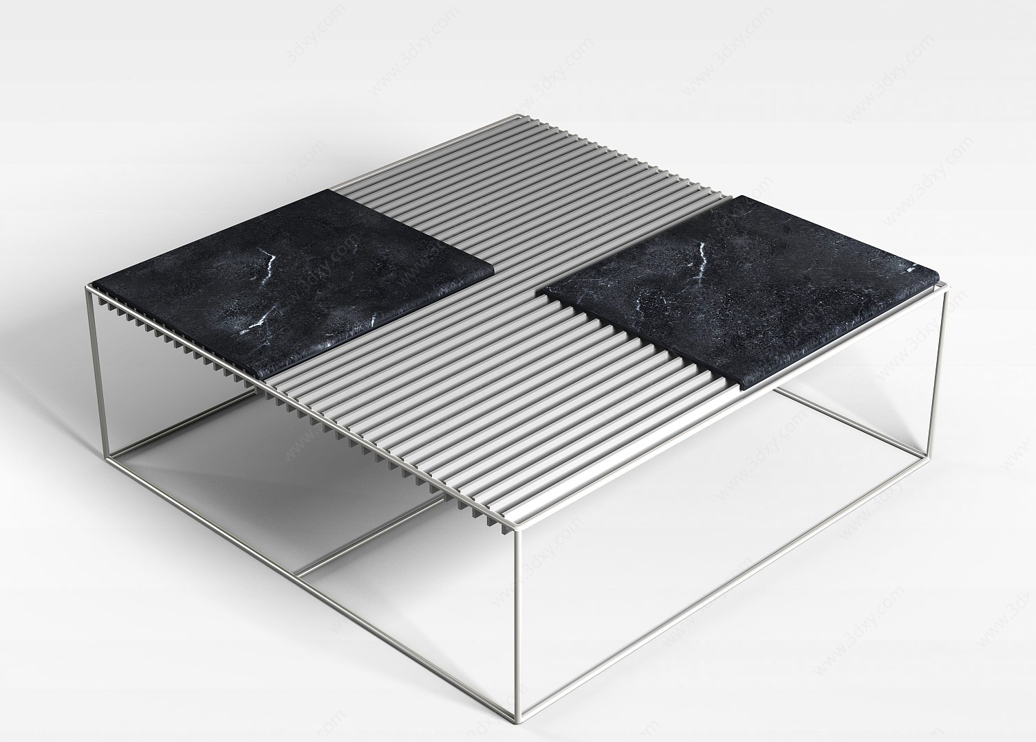 方形简约桌子3D模型
