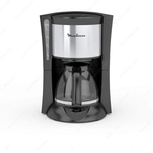 黑色咖啡机3D模型