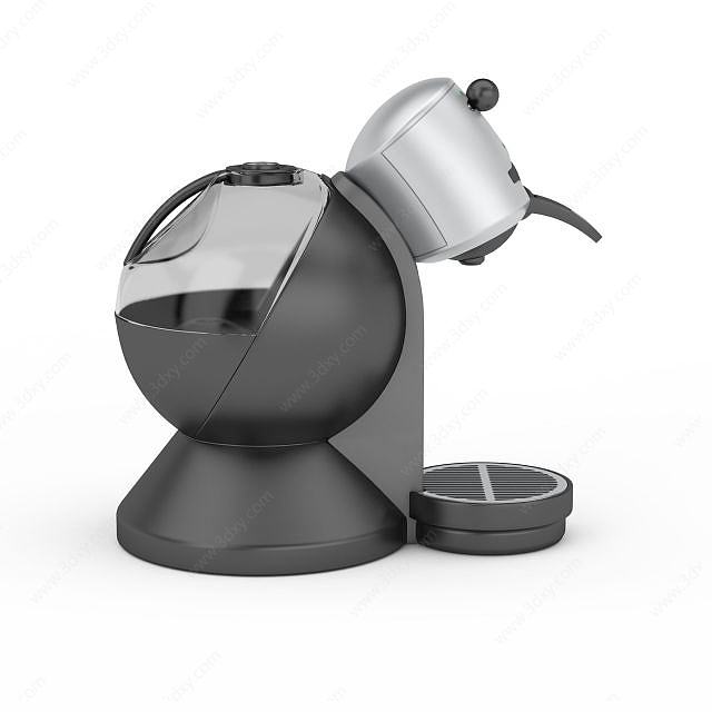 灰色咖啡机3D模型