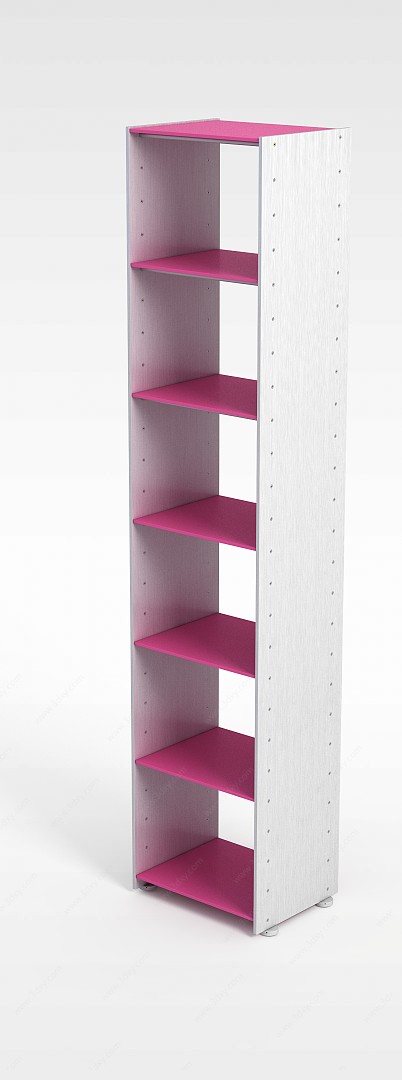 粉色方格展柜3D模型