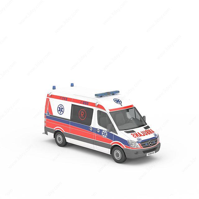 奔驰救护车3D模型