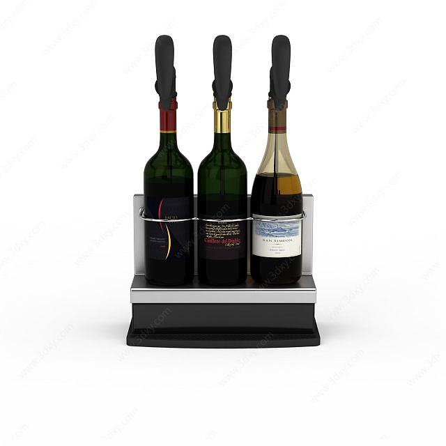 高级红酒3D模型