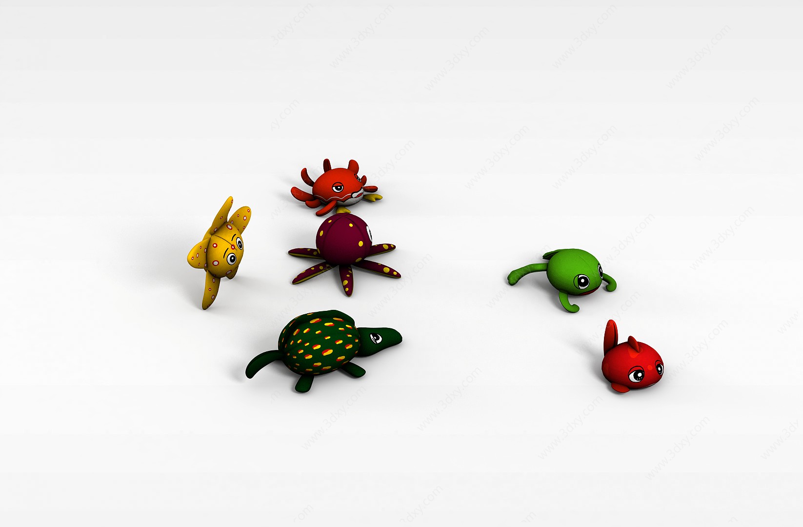 绿色乌龟3D模型