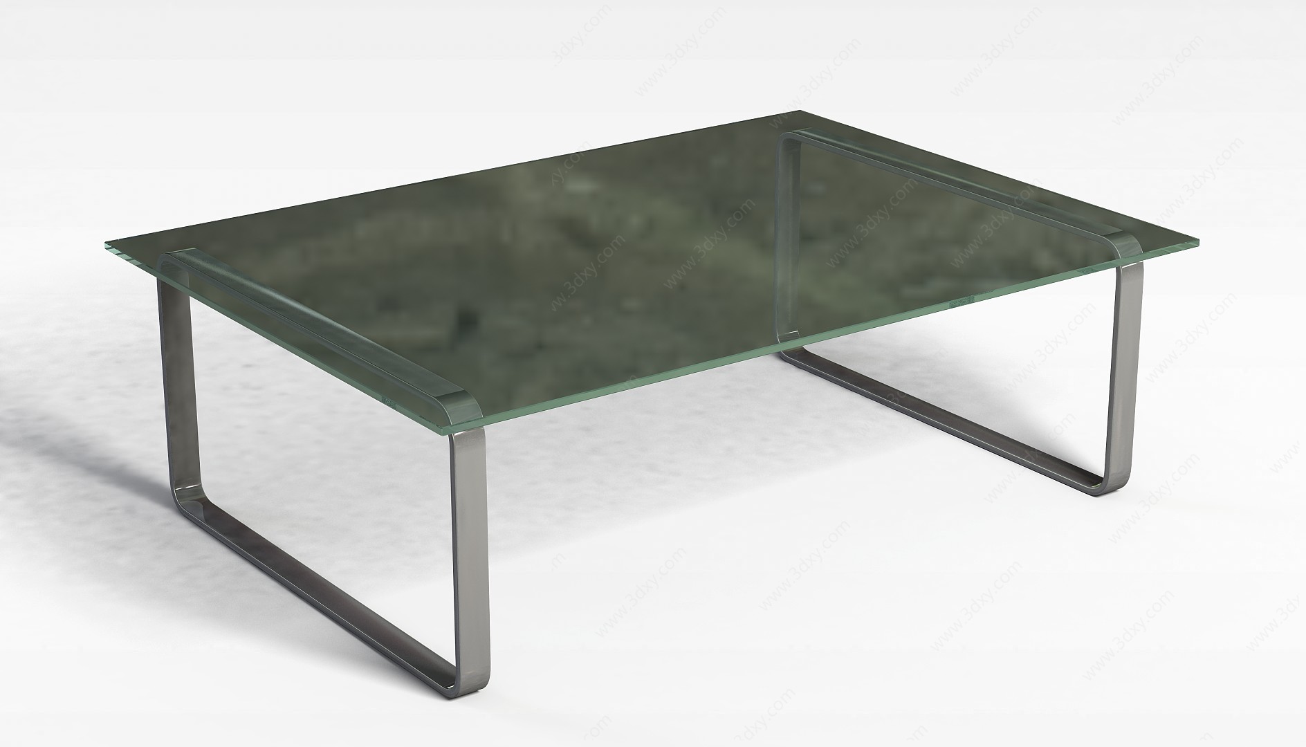 现代玻璃桌3D模型