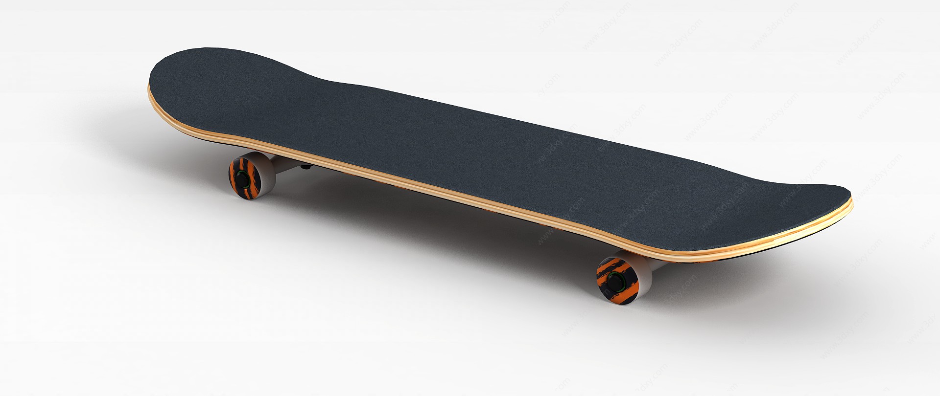 黑色滑板车3D模型