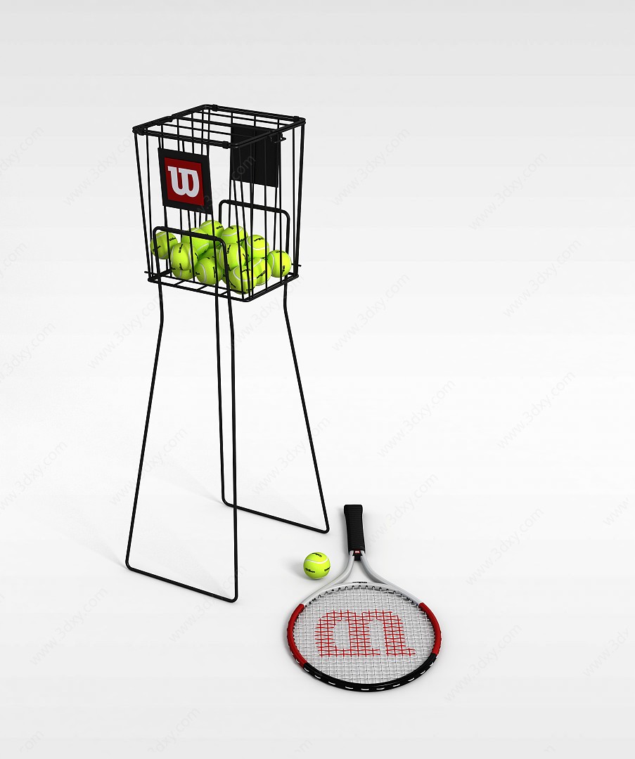 网球工具3D模型