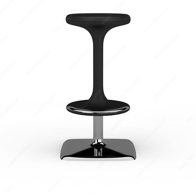 黑色升降椅3D模型