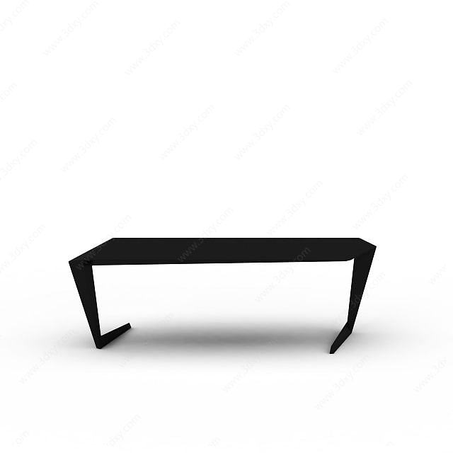 创意黑色桌子3D模型