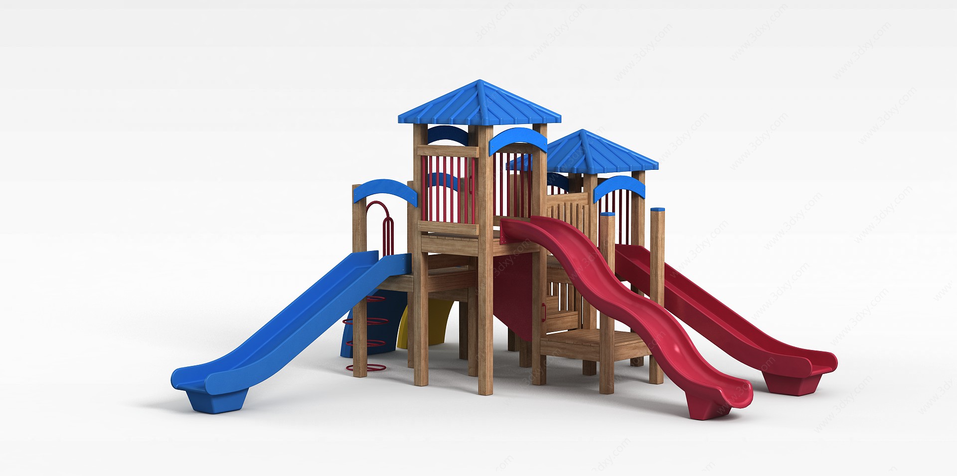 儿童组合滑梯3D模型