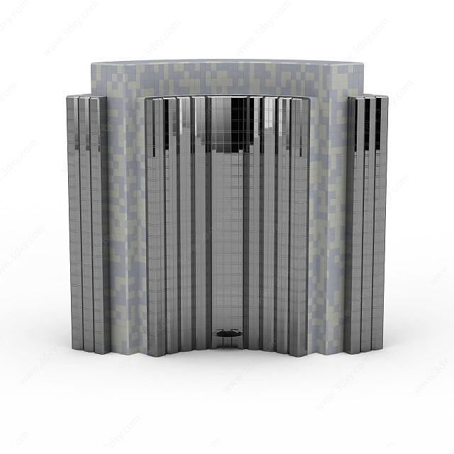 弧形大厦3D模型