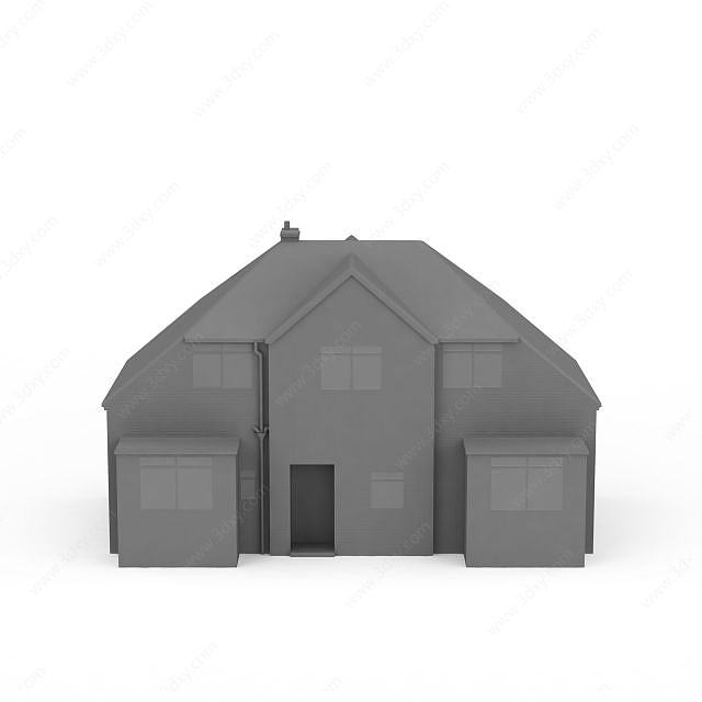灰色房屋3D模型