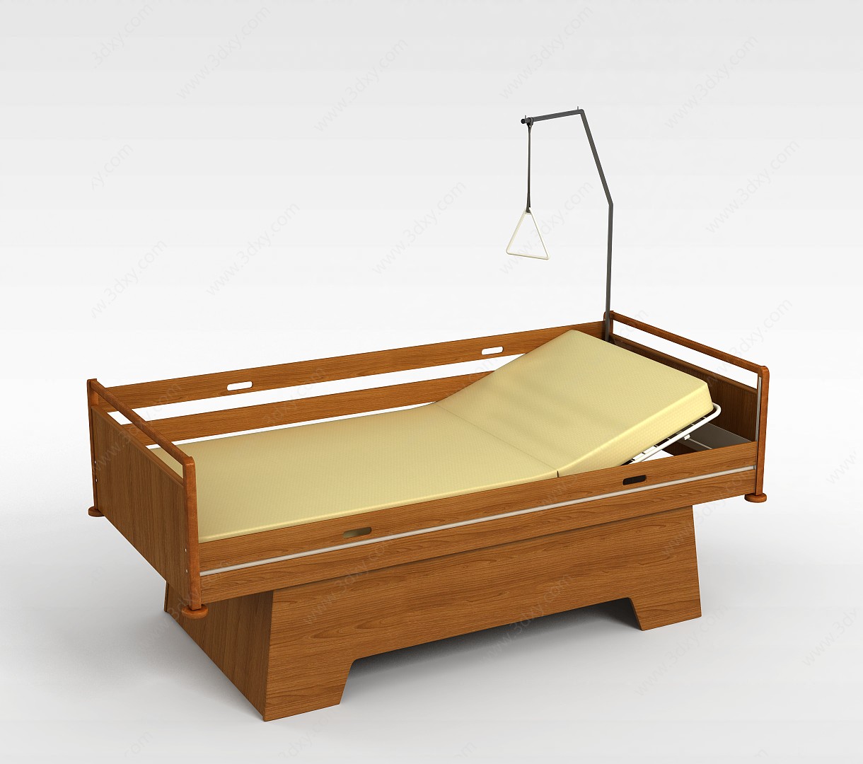 木质护理床3D模型