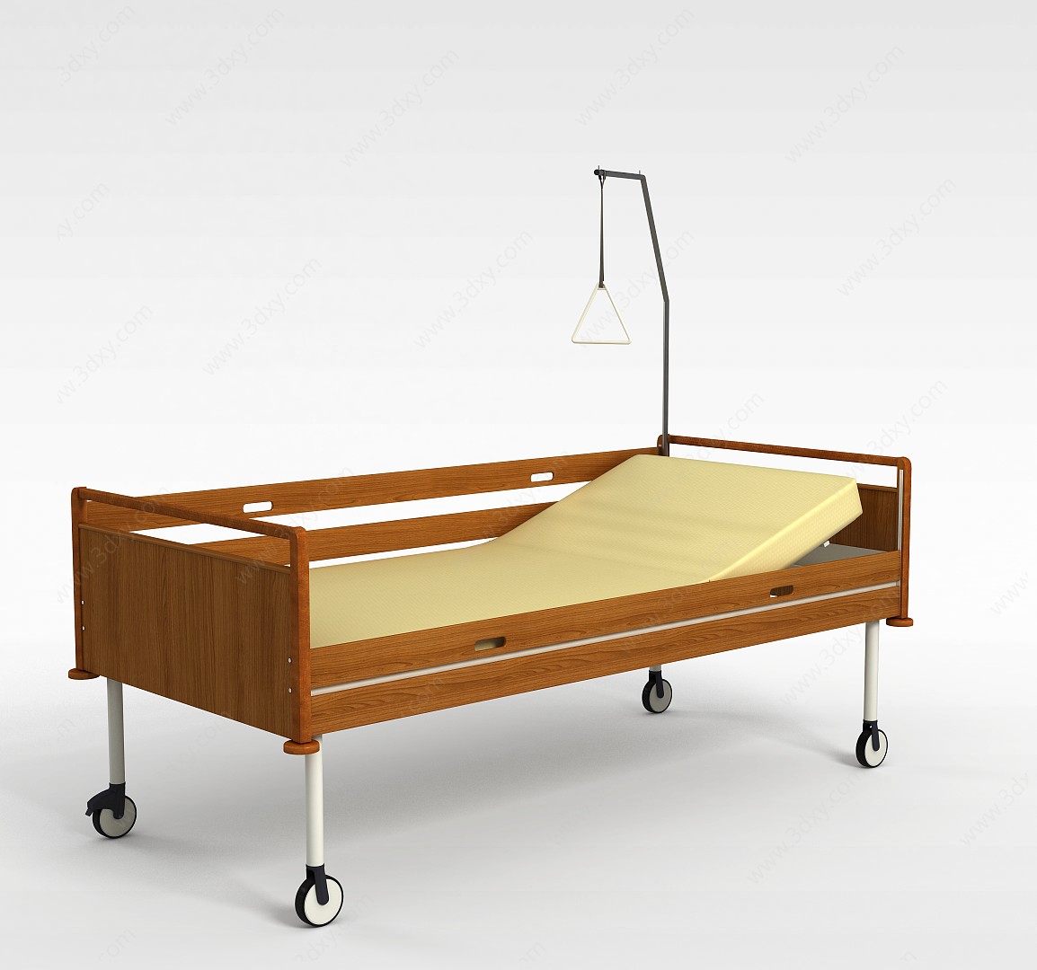 实木护理床3D模型