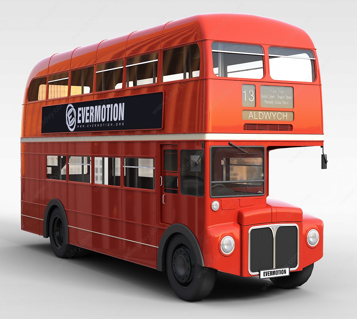 双层公共汽车3D模型