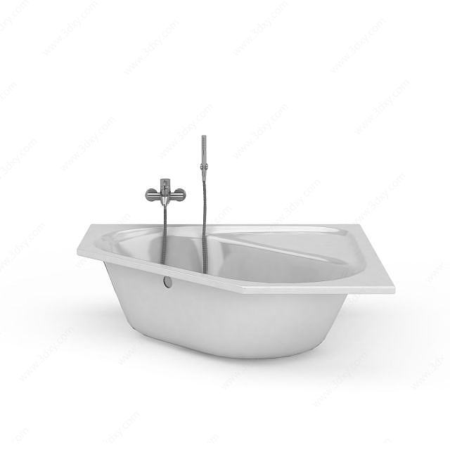 简约式浴盆3D模型