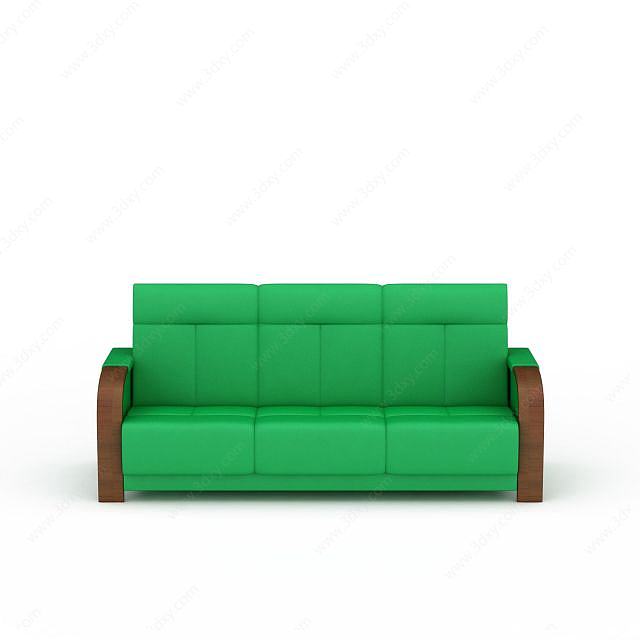 绿色沙发3D模型