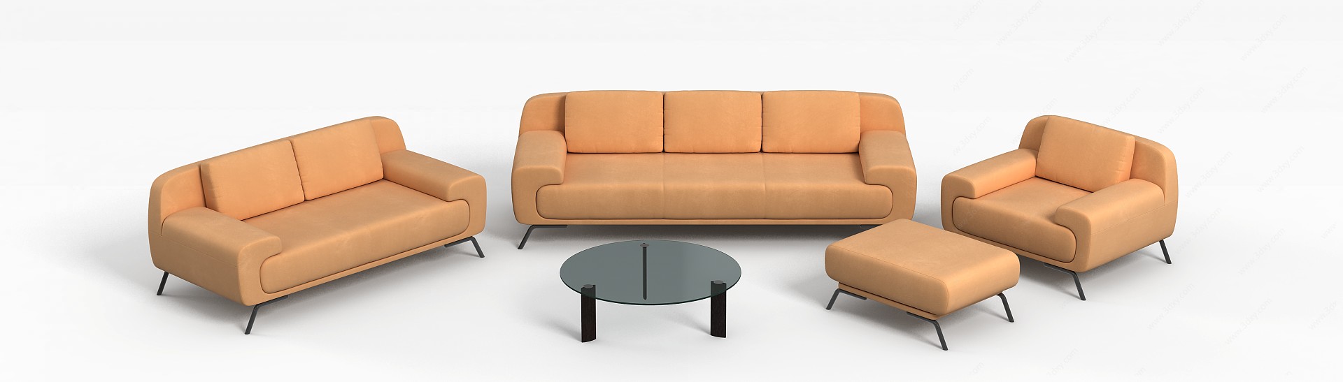 简约现代沙发3D模型