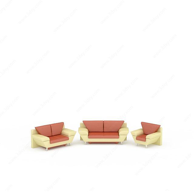 现代个性沙发3D模型