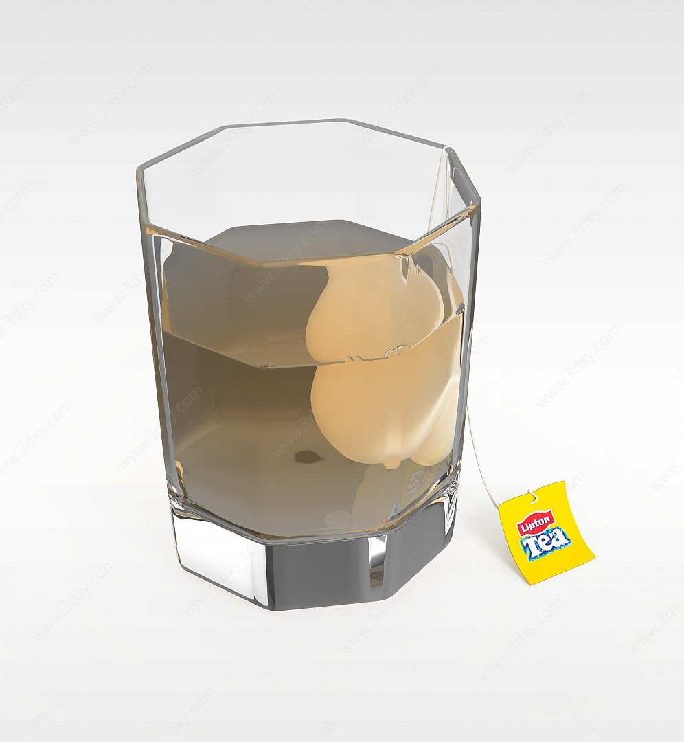 玻璃茶杯3D模型