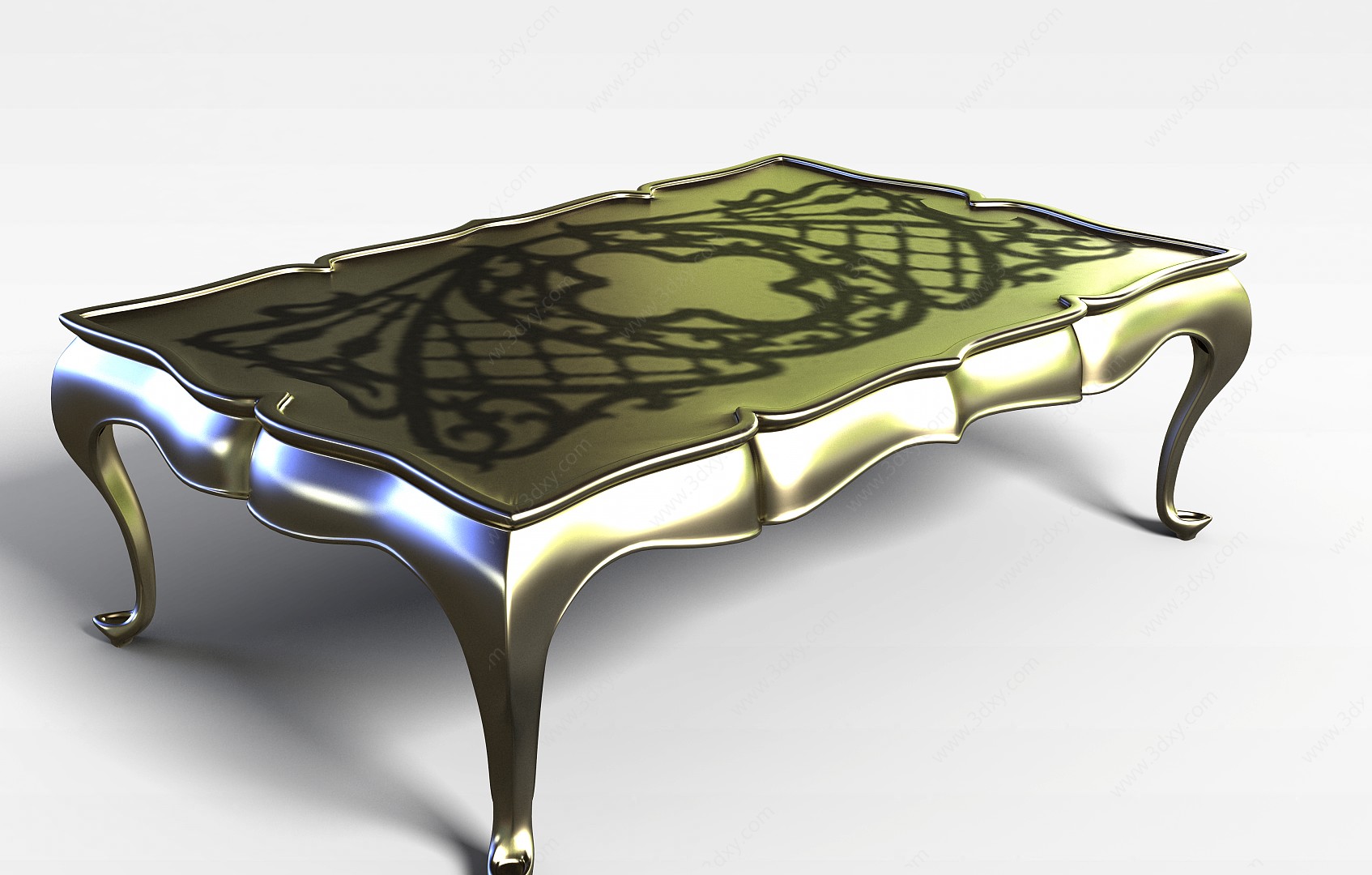 现代金属桌子3D模型